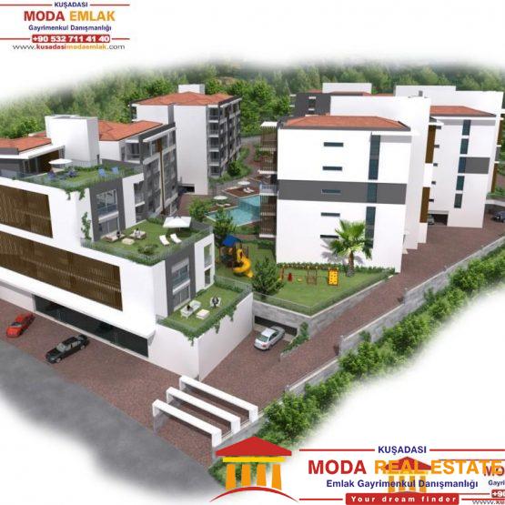 New development of apartments in Kusadasi Center