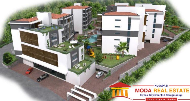 New development of apartments in Kusadasi Center