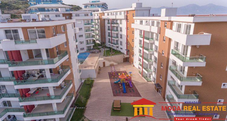 Deniz manzaralı havuzlu residence daire